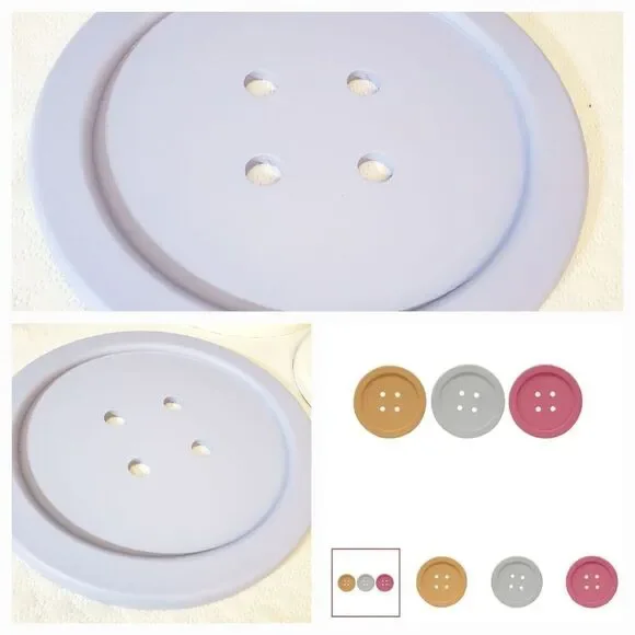 Blue Button Wall Decor - Picture 1 of 7